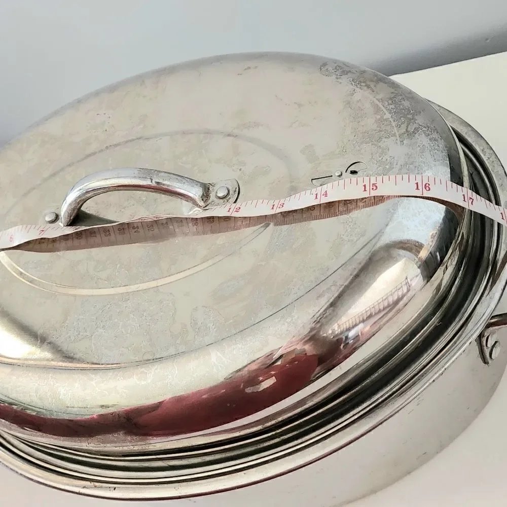 Aluminum turkey roaster pan 11 quart vintage